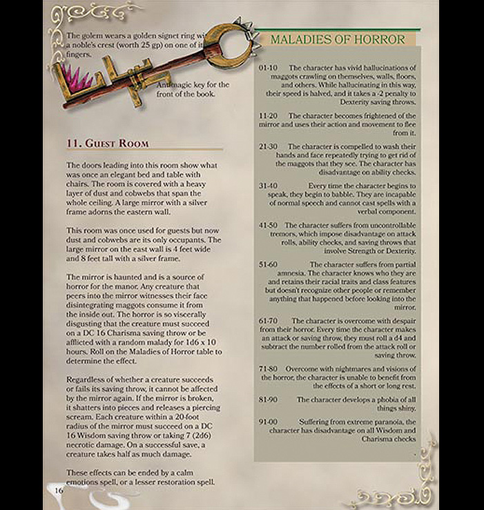 Manor of Dread - Interior 1